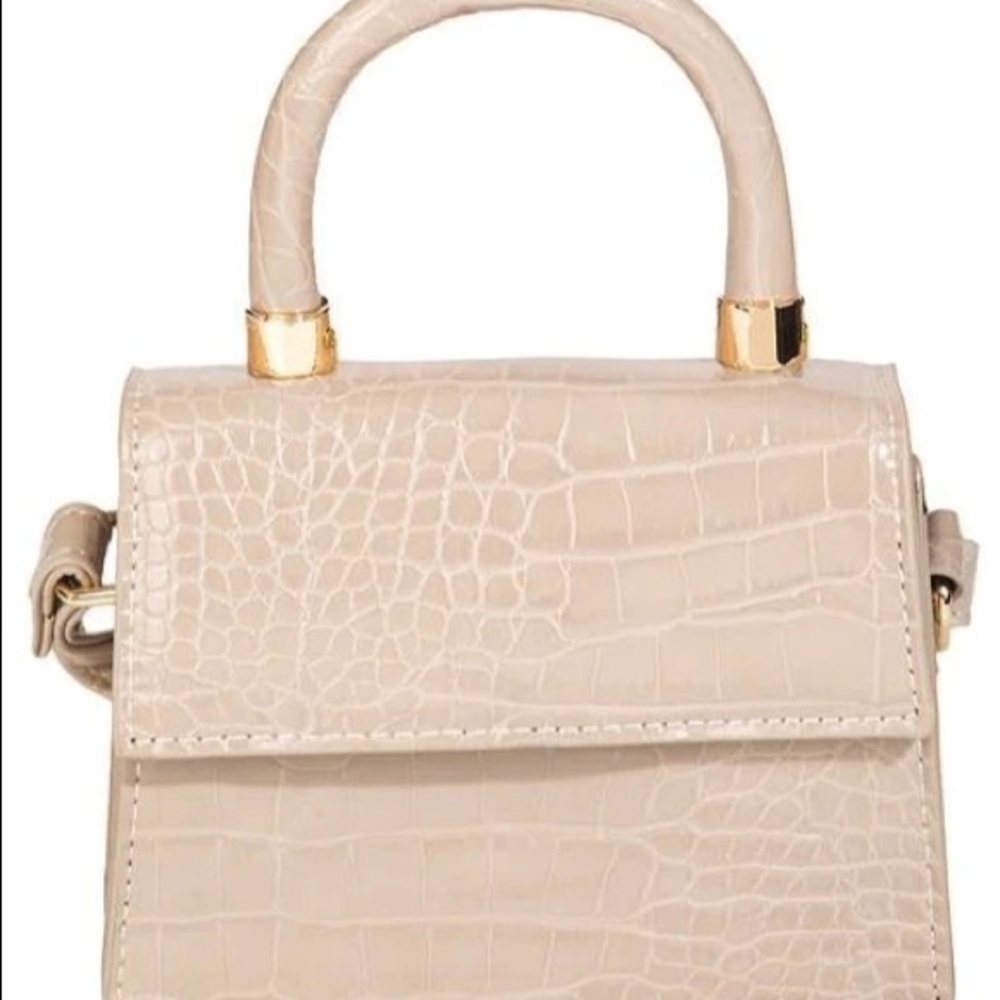 Babydoll mini purse khaki pink